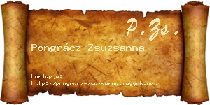Pongrácz Zsuzsanna névjegykártya